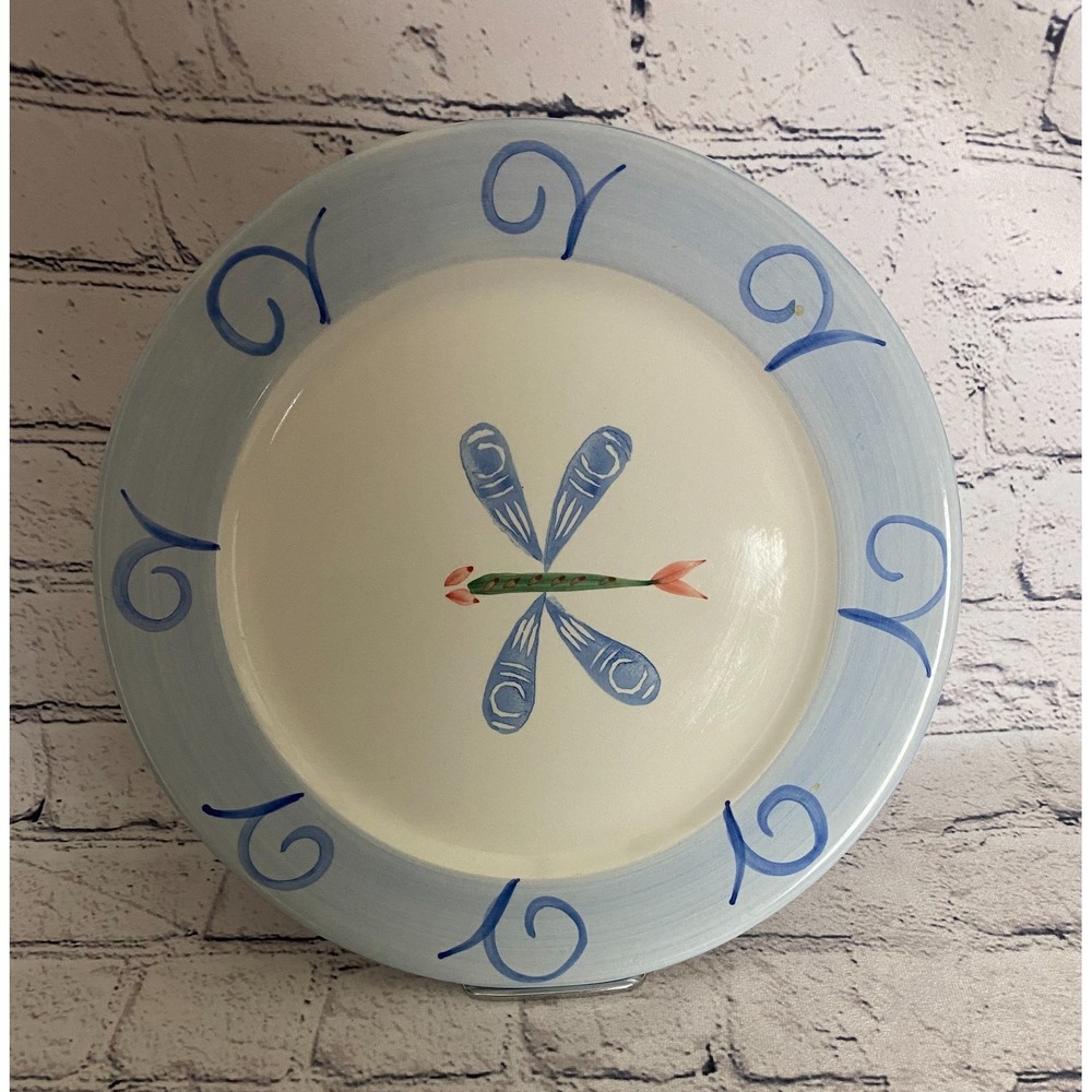 Vintage Retroneu Everyday Blue Dragonfly 4250 Hand Painted 11" Dinner Plate